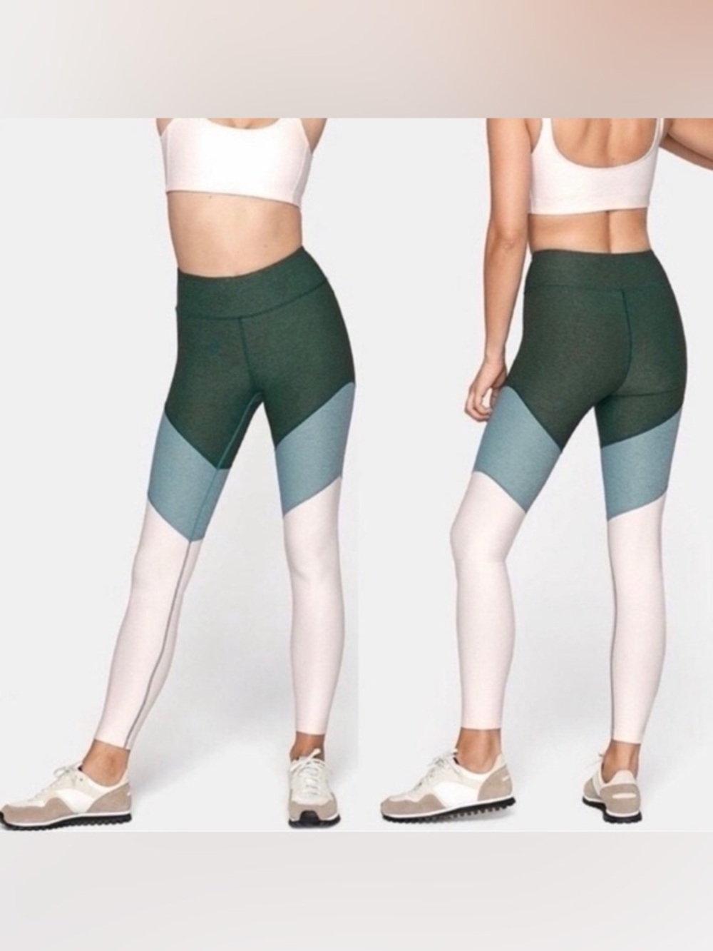 Outdoor Voices 7/8th length leggings tri color size medium